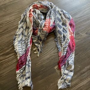 Red white and blue scarf